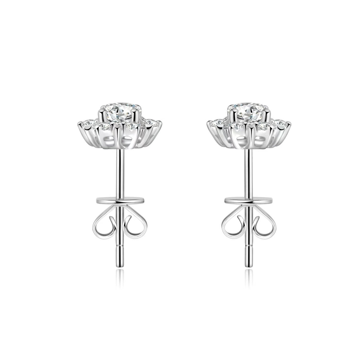 Floral Cluster Stud Earrings