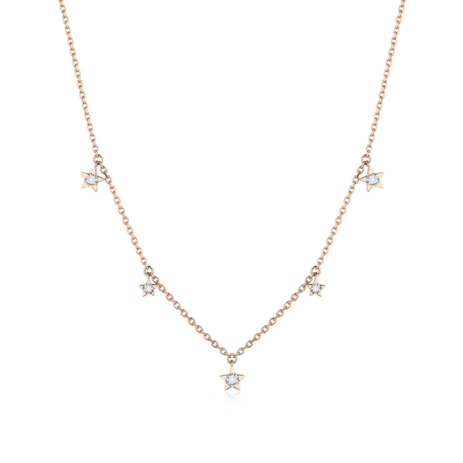 Five-Star Station Necklace