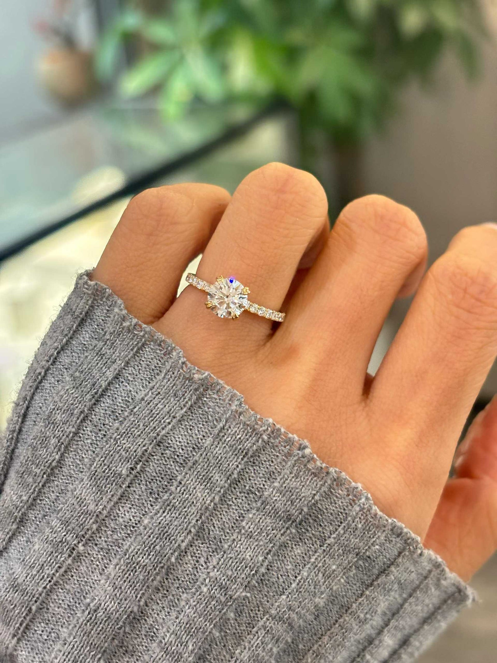 Round Petite Pavé Ring