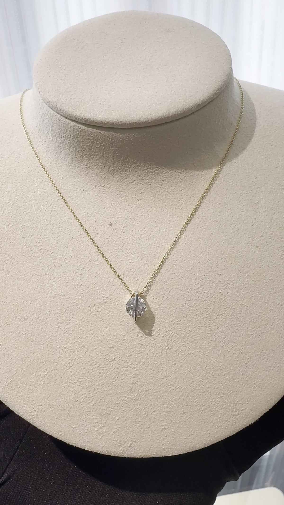 Marquise Split-Setting Pendant Necklace
