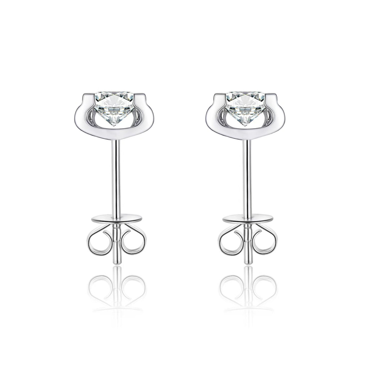 Open Gallery Round Stud Earrings