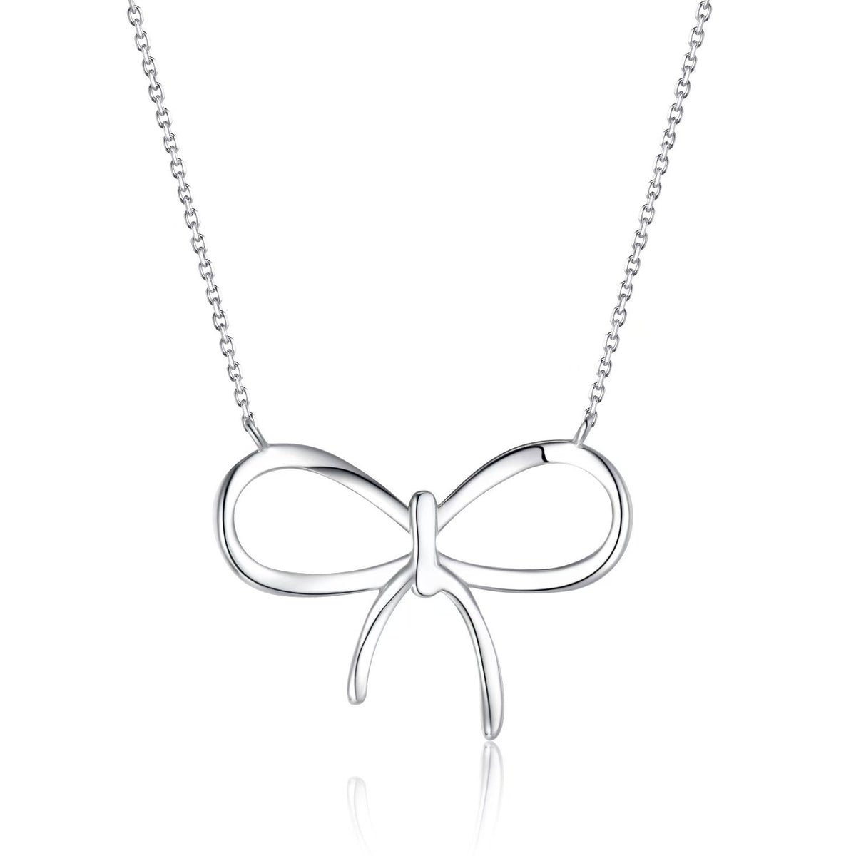Pavé Bow Necklace