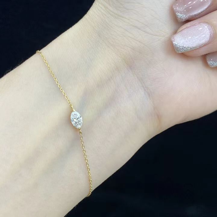 Marquise Solitaire Bracelet