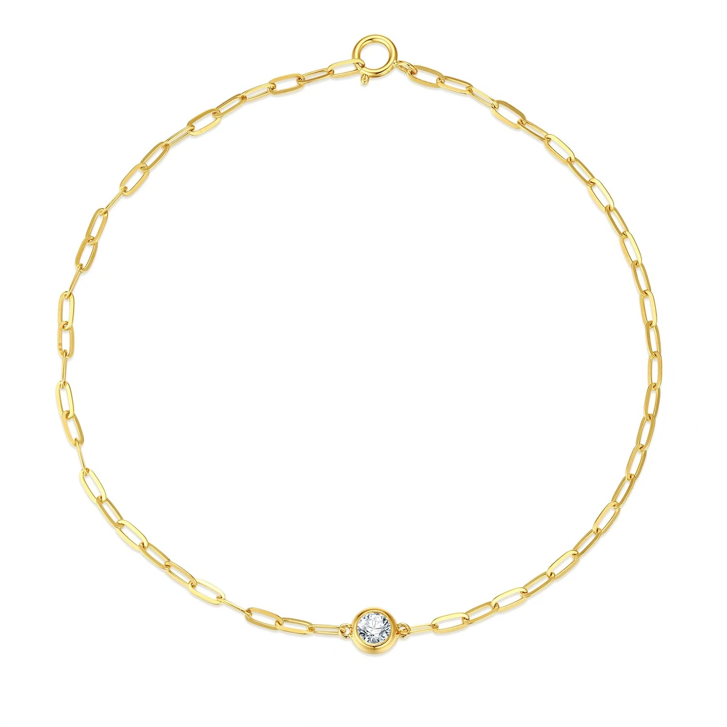 Paperclip Solitaire Bracelet