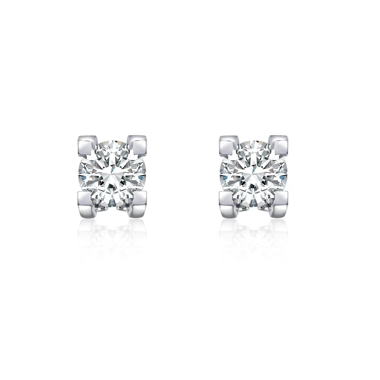 Open Gallery Round Stud Earrings