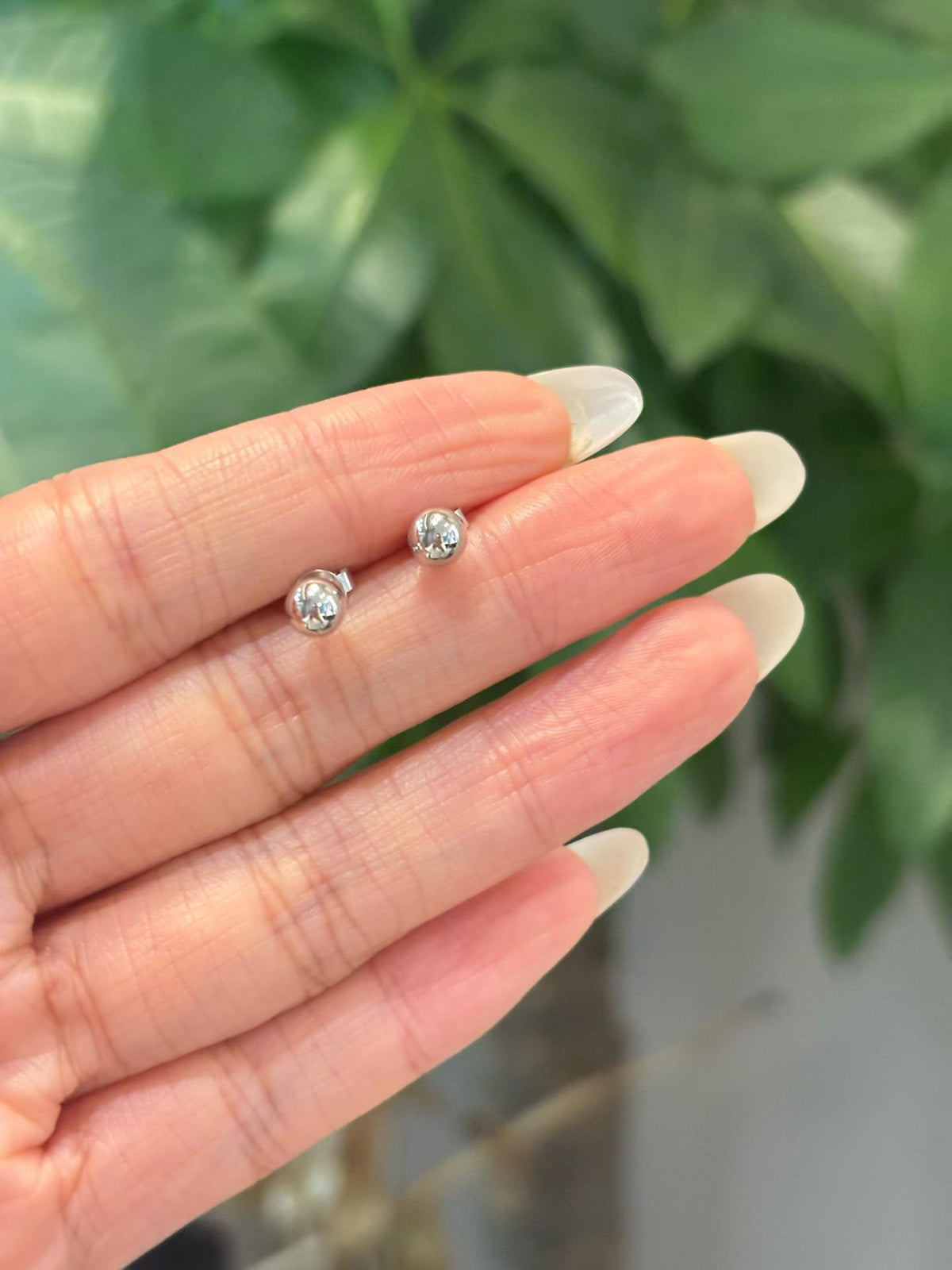 Petite Round Stud Earrings
