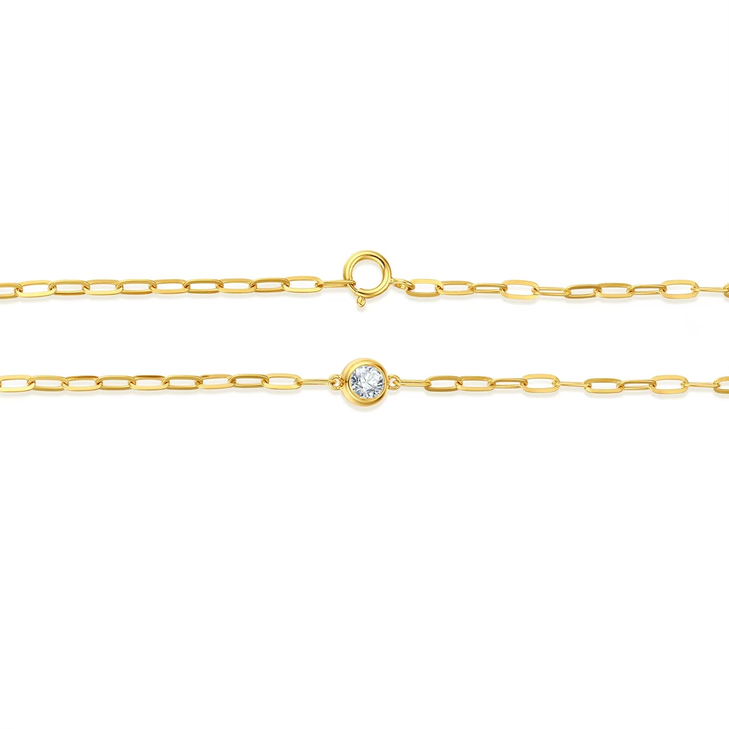 Paperclip Solitaire Bracelet