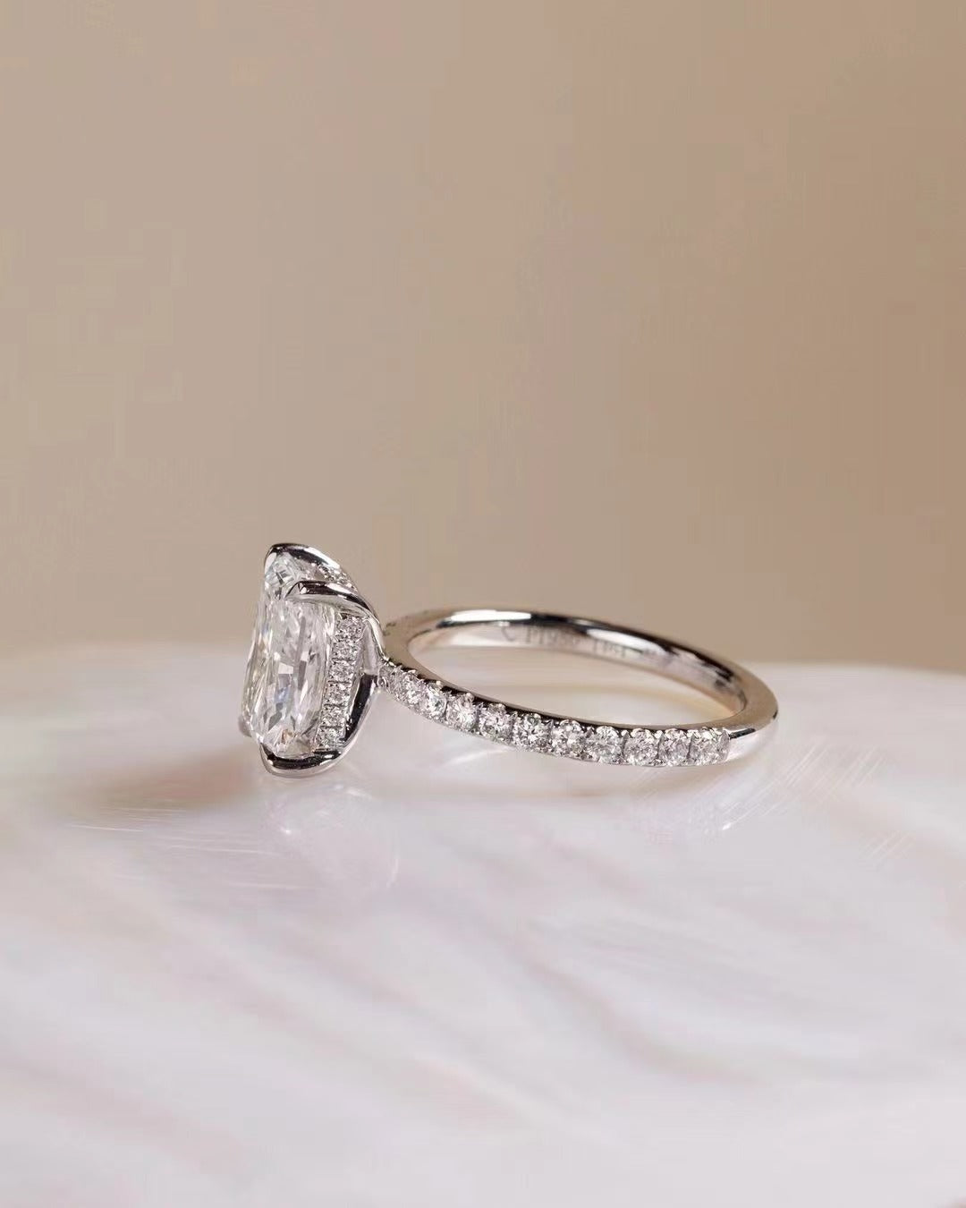 Radiant Pavé Gallery Ring