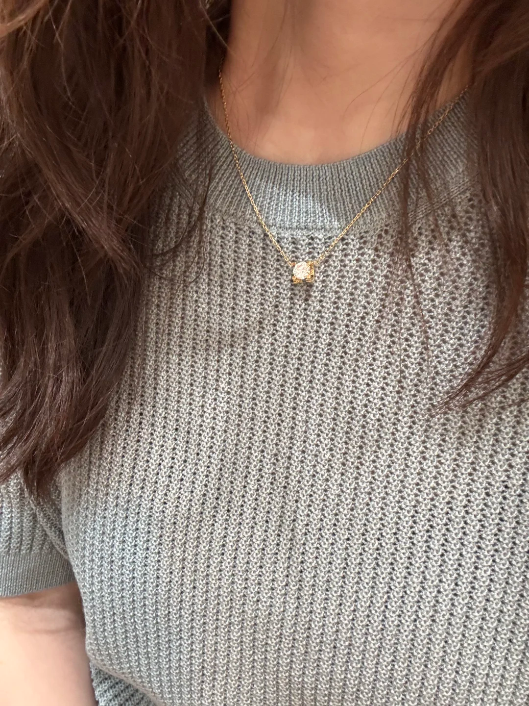 Round Solitaire Necklace