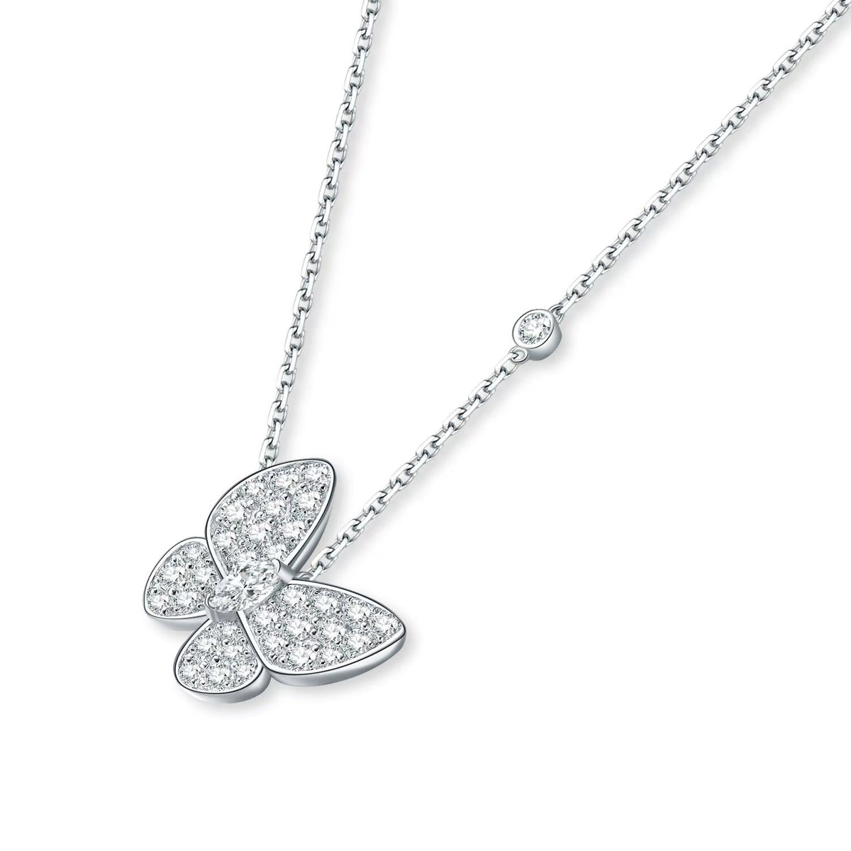 Pavé Butterfly Necklace