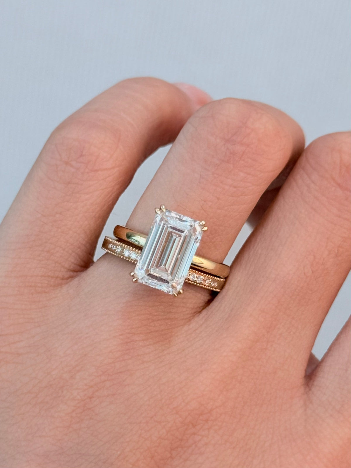 Emerald Stacking Ring Design