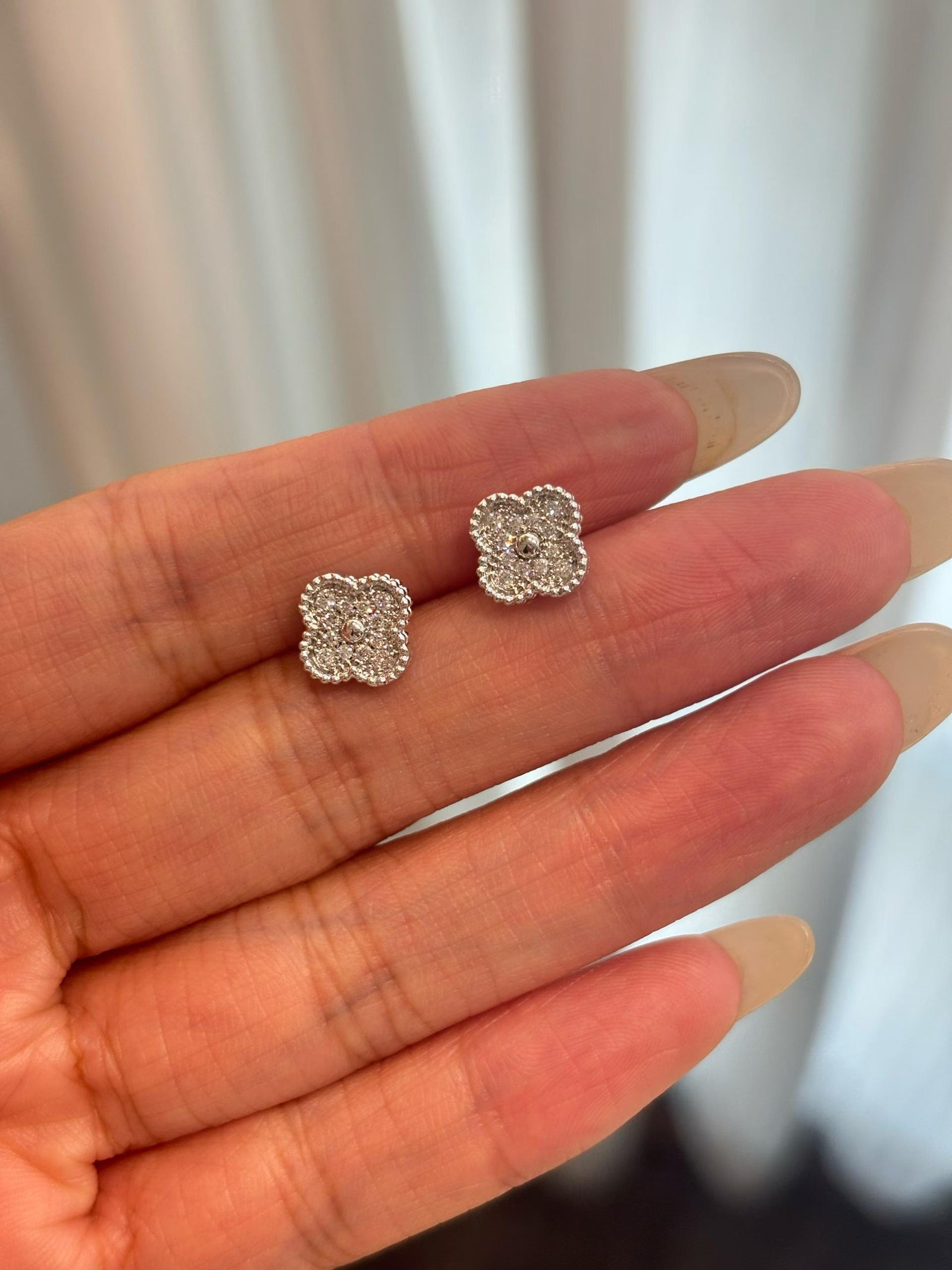 Clover Cluster Stud Earrings