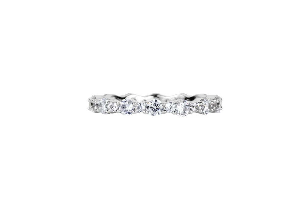 Scalloped Bezel Eternity Band