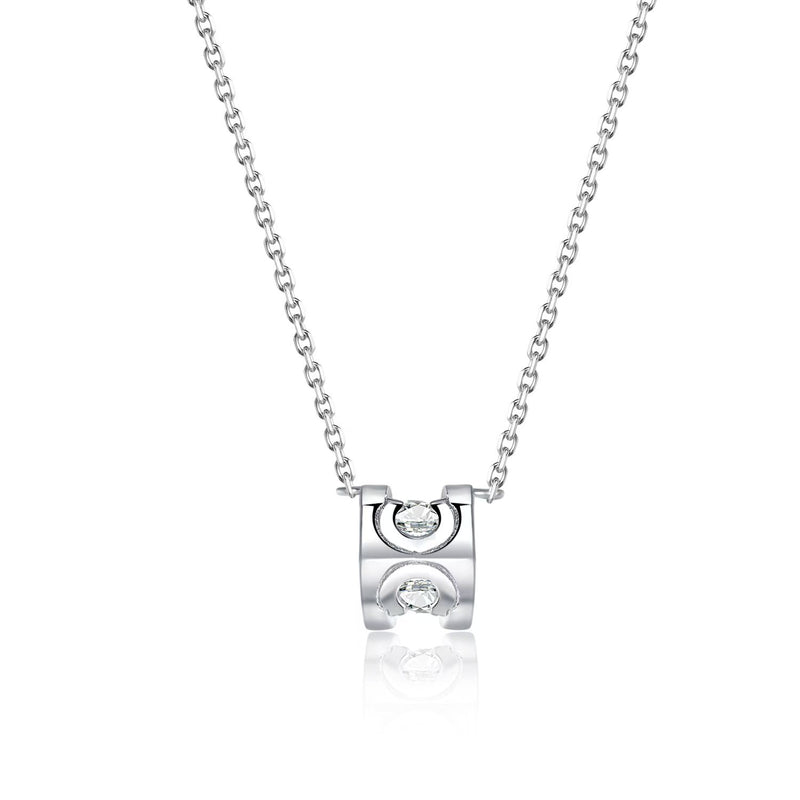 Sculpted Cylinder Necklace