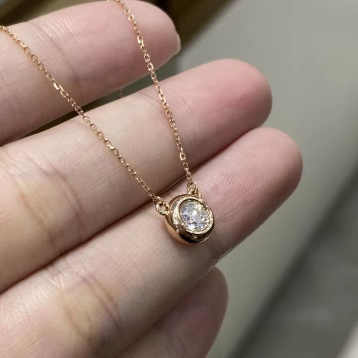 Round Bezel Necklace
