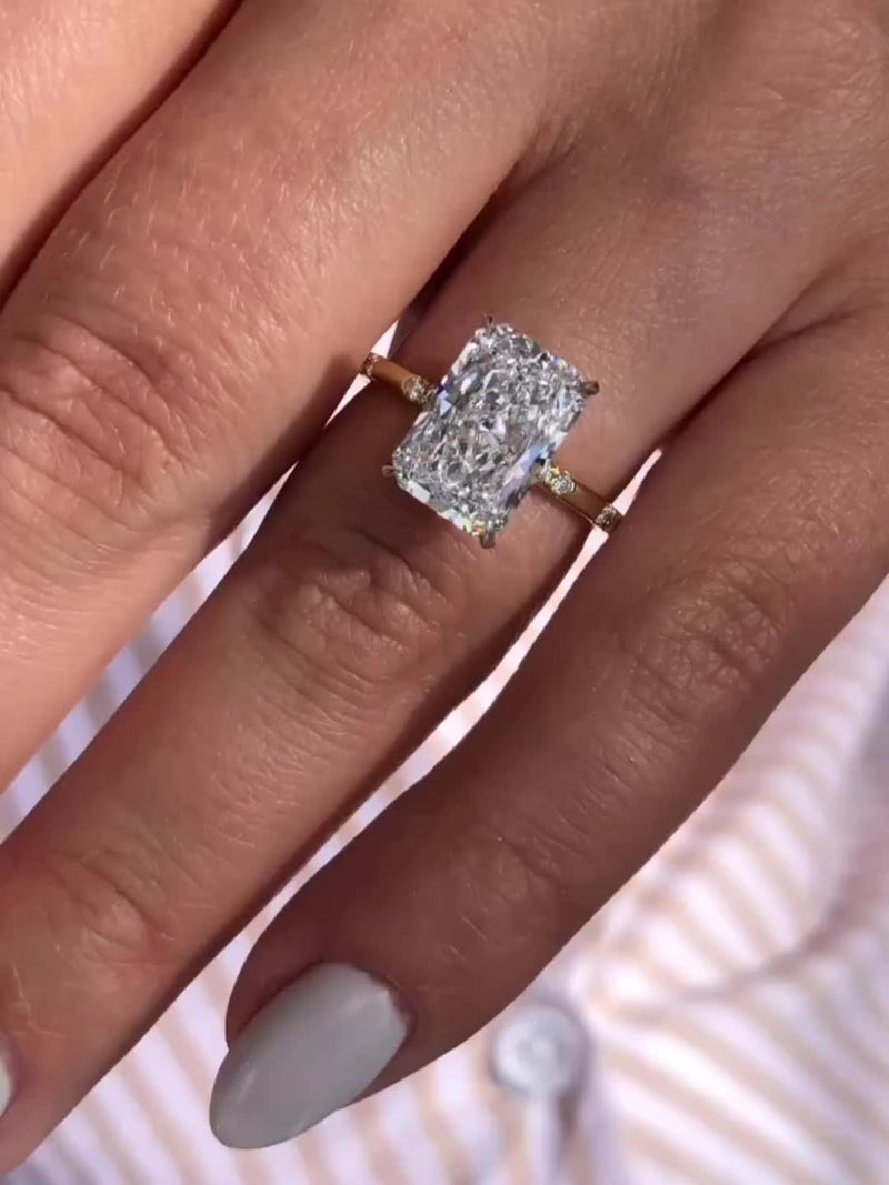 Radiant Statement Solitaire Ring