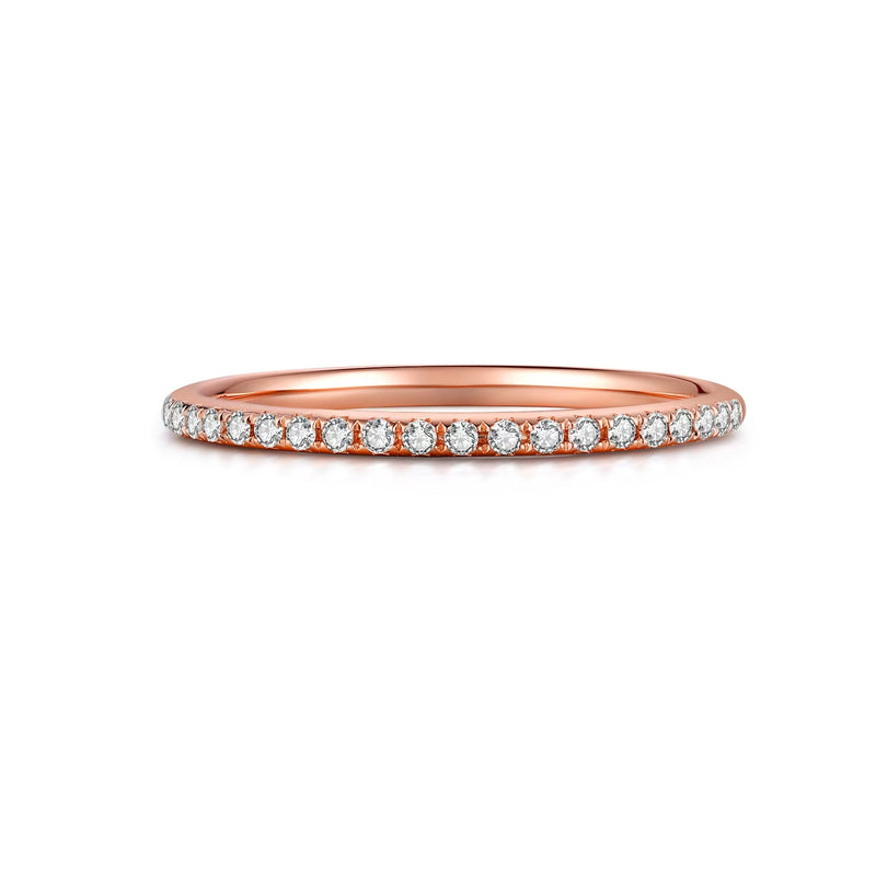 Petite Pavé Wedding Band