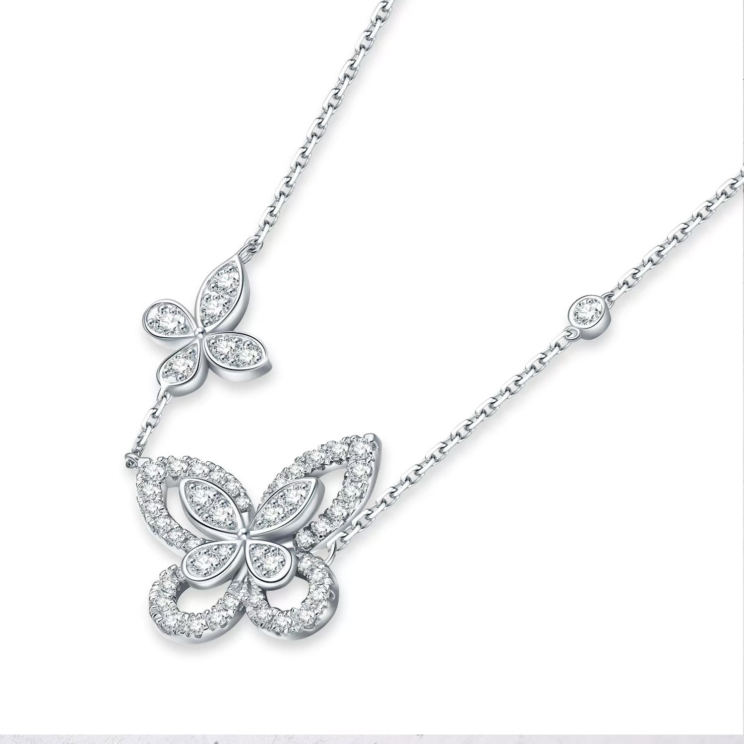 Twin Butterfly Necklace