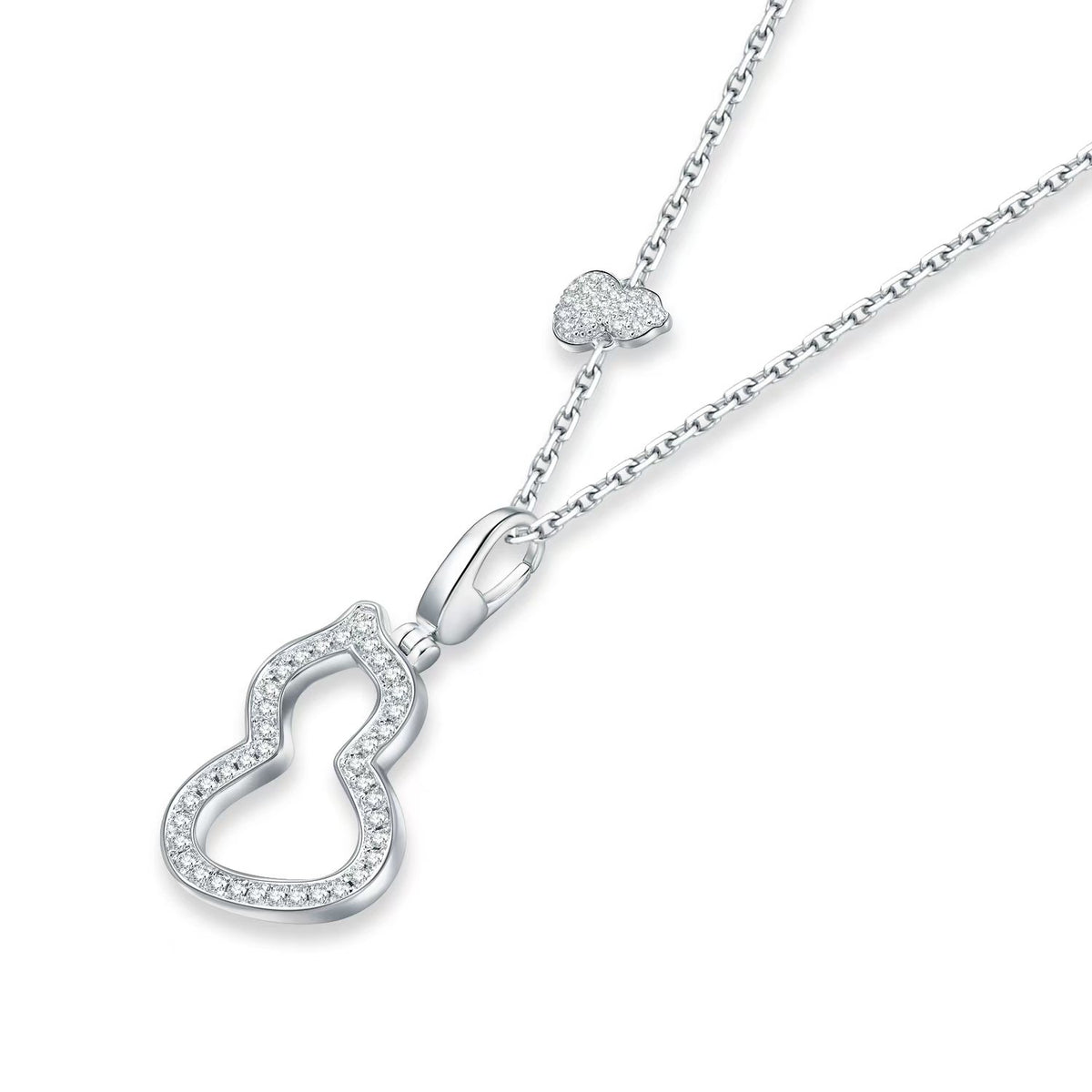 Double Gourd Pendant Necklace
