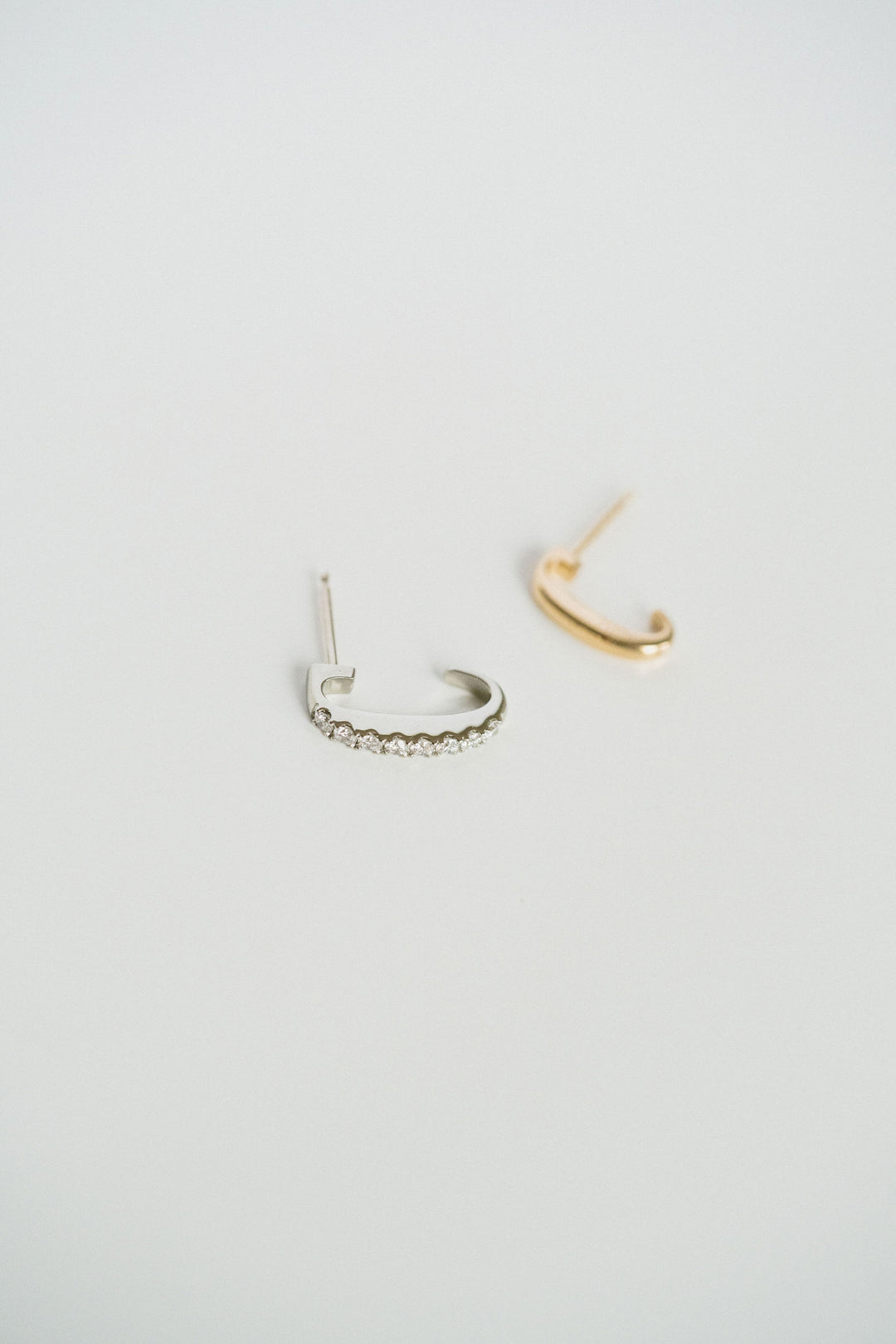 Open Pavé Hoop Earrings