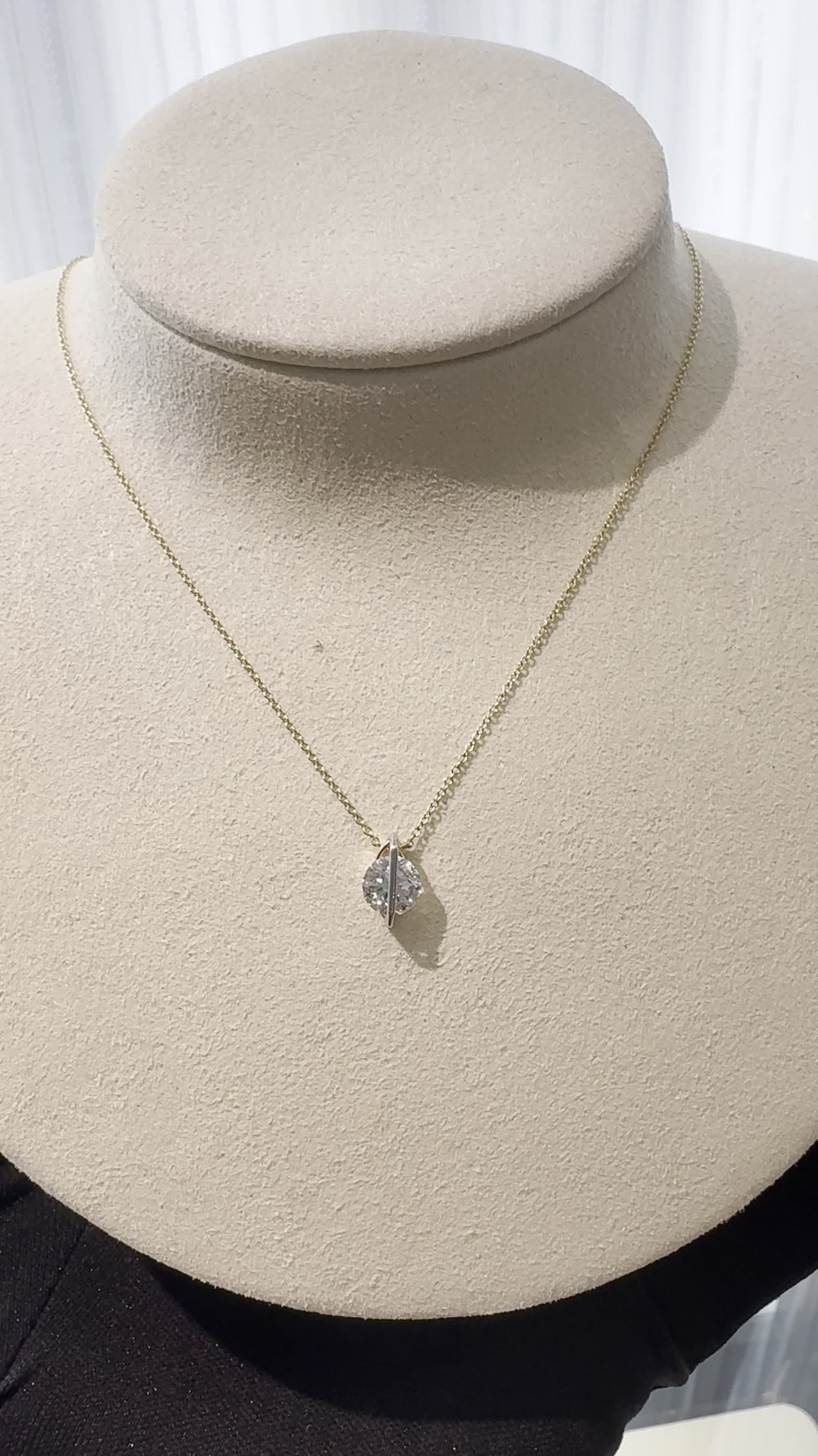 Marquise Split-Setting Pendant Necklace