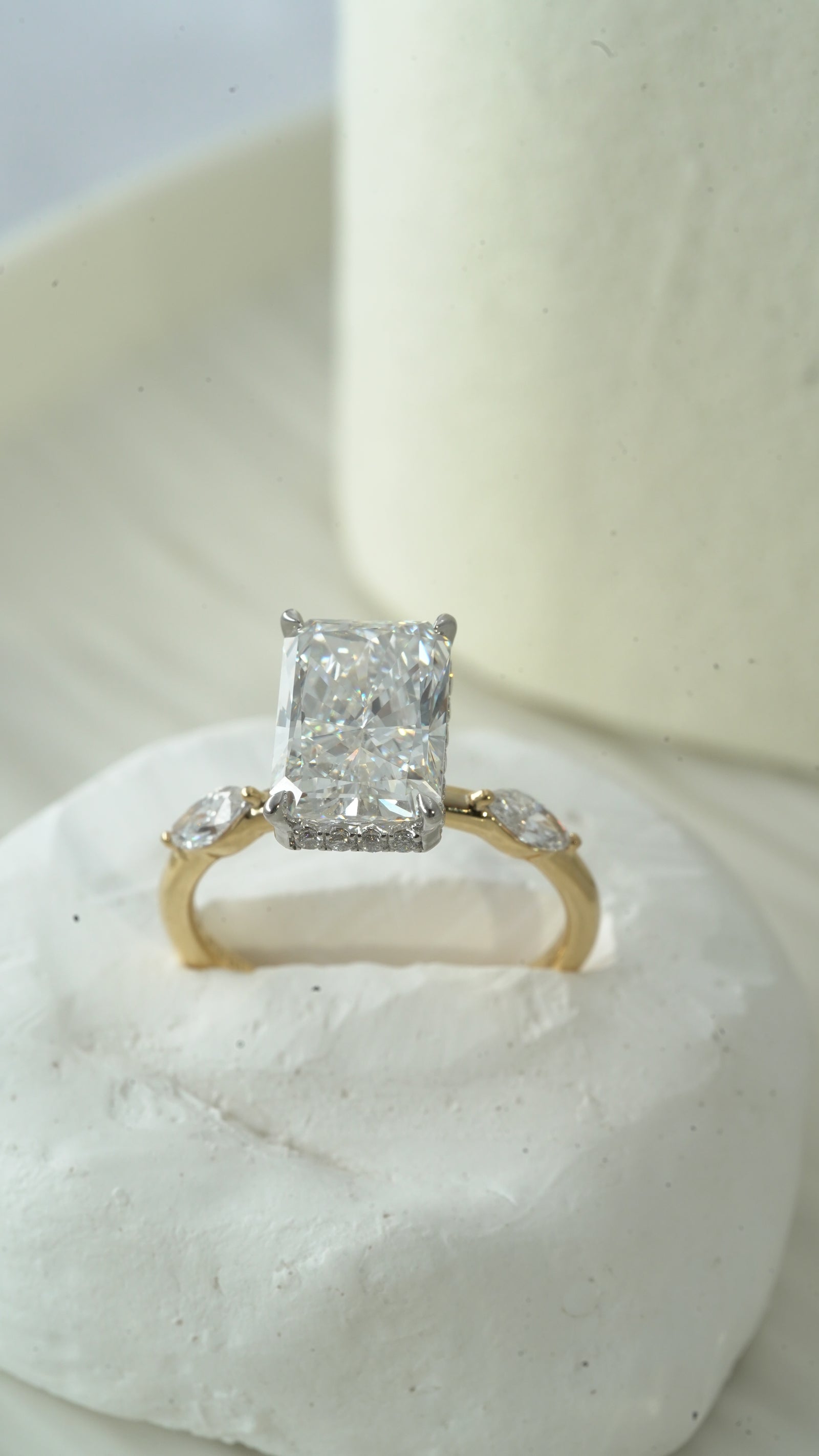 Radiant Open Gallery Ring