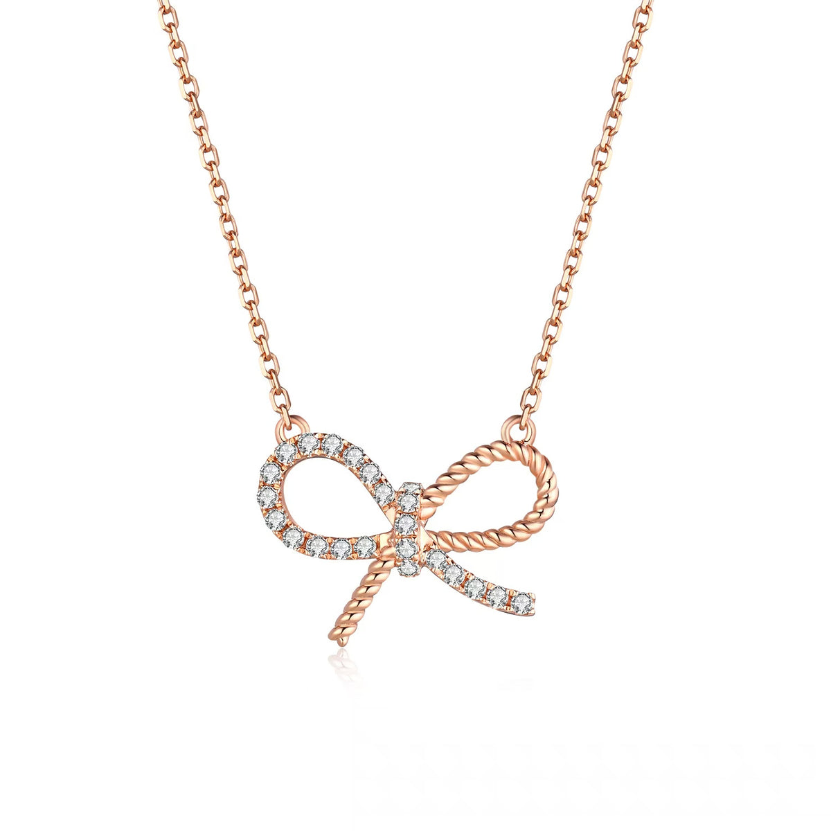 Twisted Bow Necklace