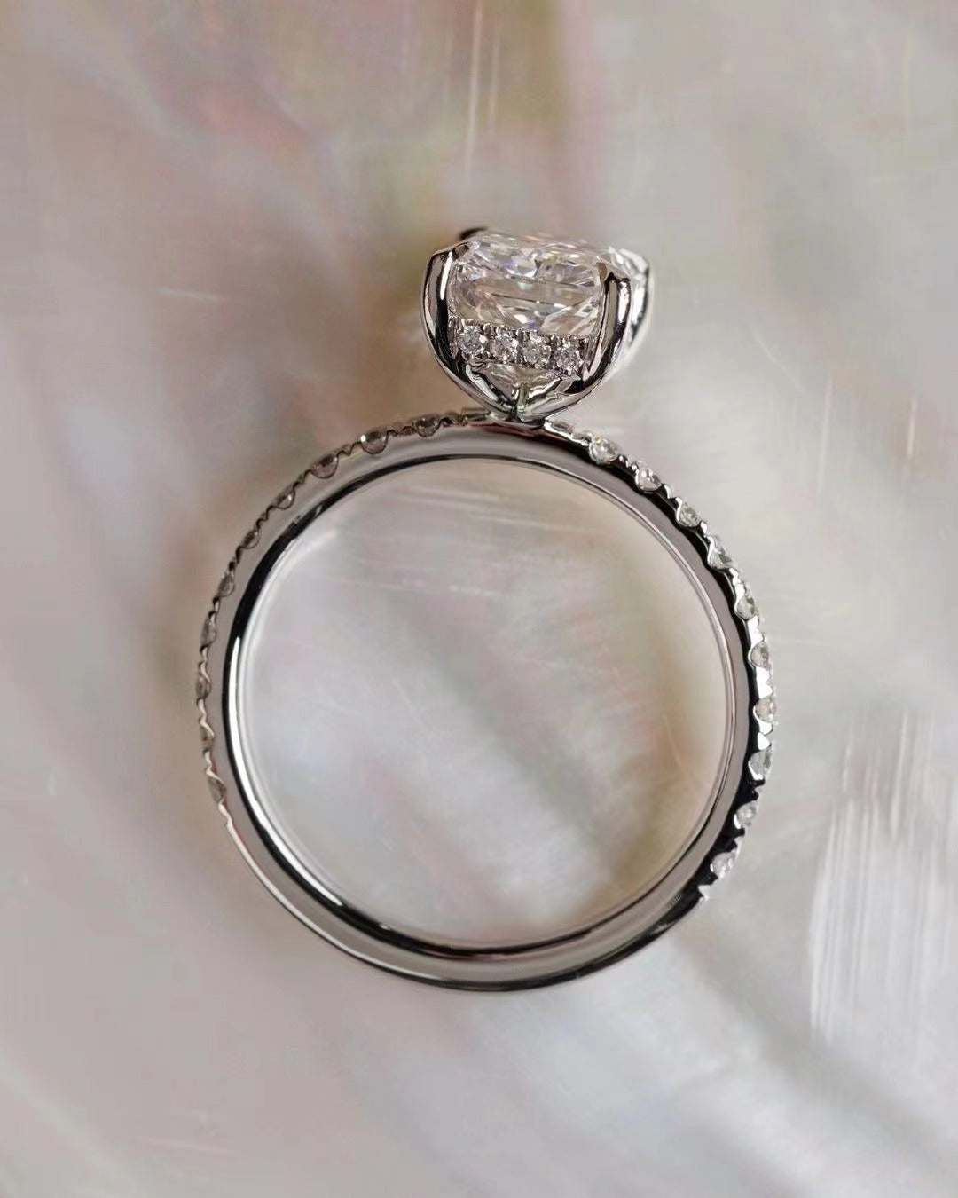 Radiant Pavé Gallery Ring