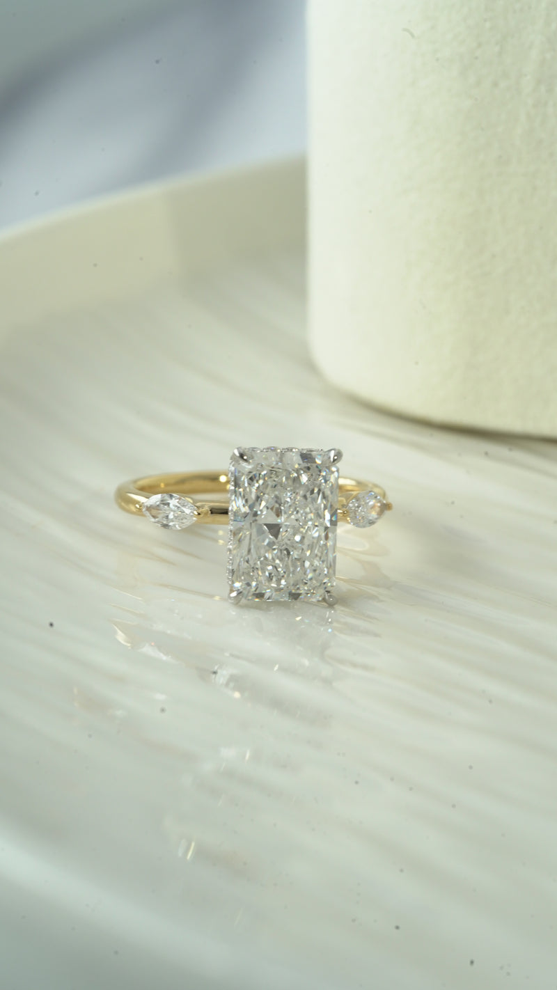 Radiant Open Gallery Ring