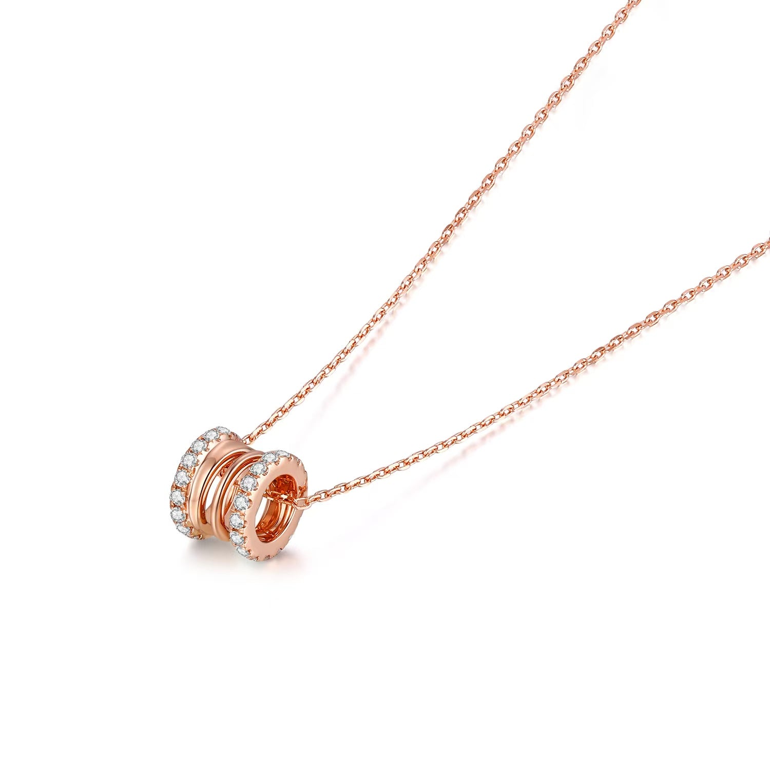 Coiled Pavé Pendant Necklace