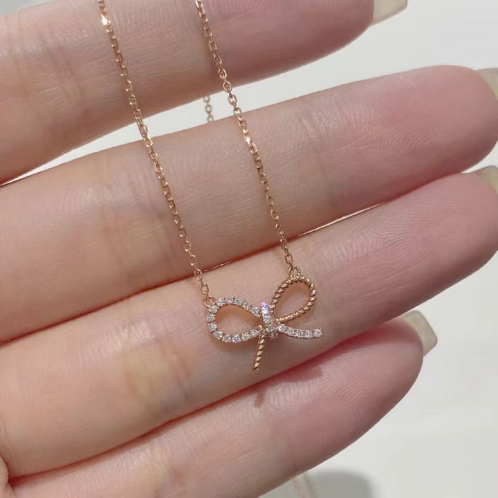 Twisted Bow Necklace