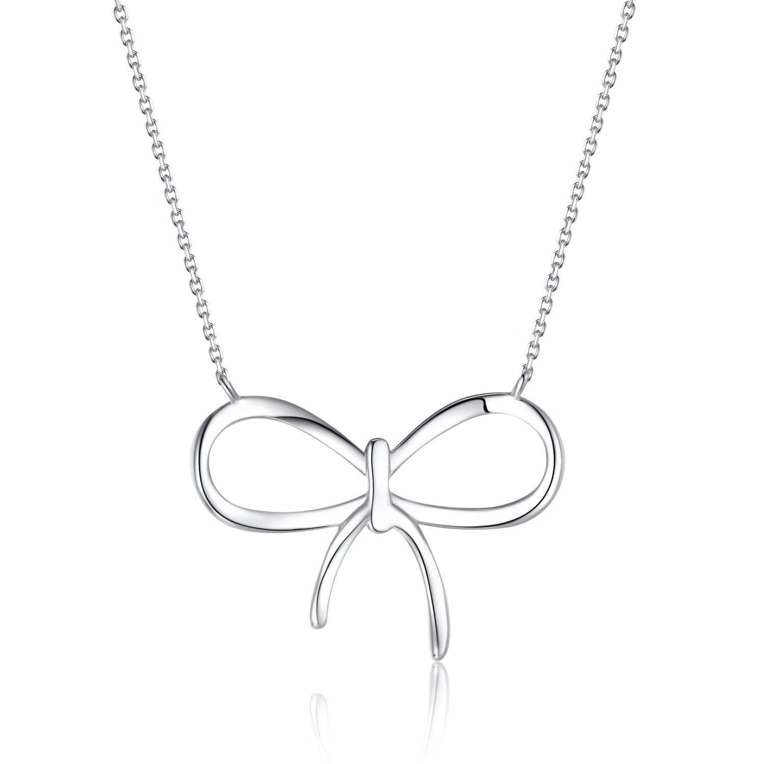Pavé Bow Necklace