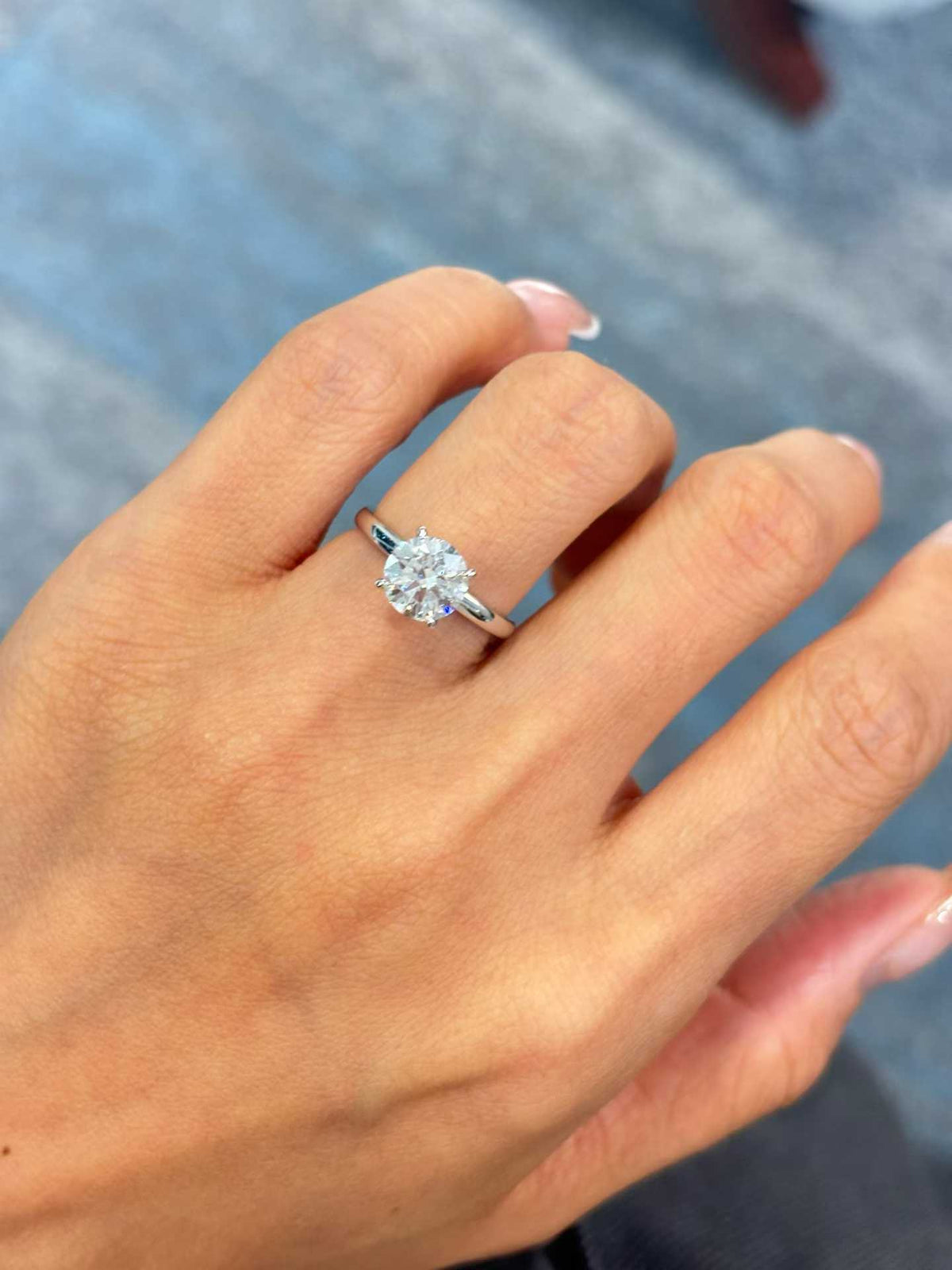 Round Pavé Stacking Ring
