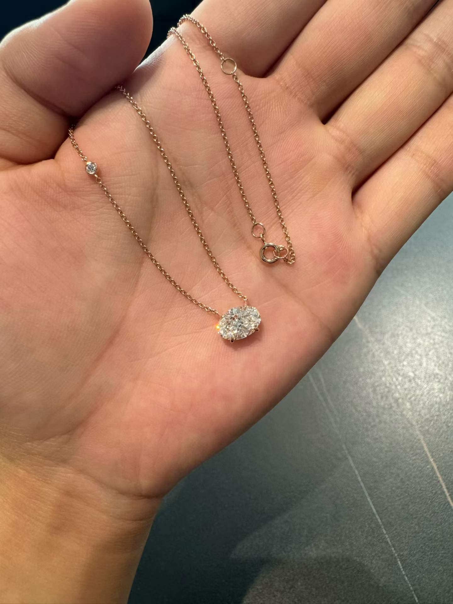 East-West Oval Necklace