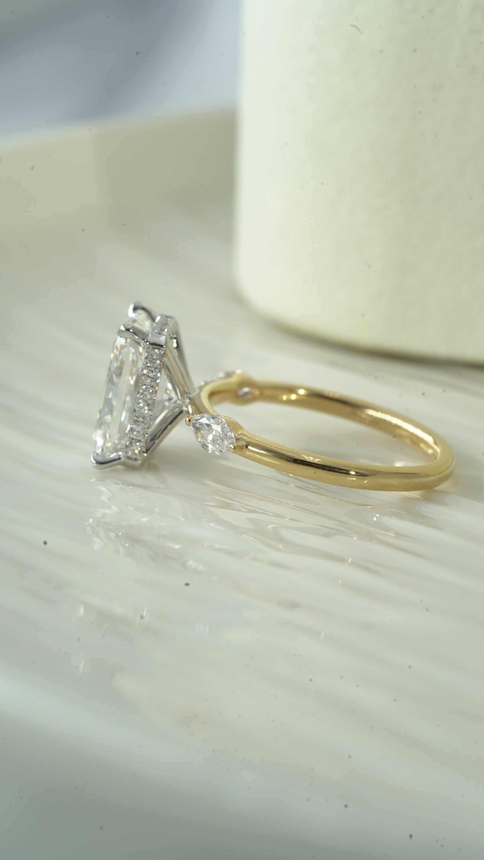 Radiant Open Gallery Ring