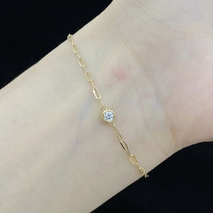 Paperclip Solitaire Bracelet