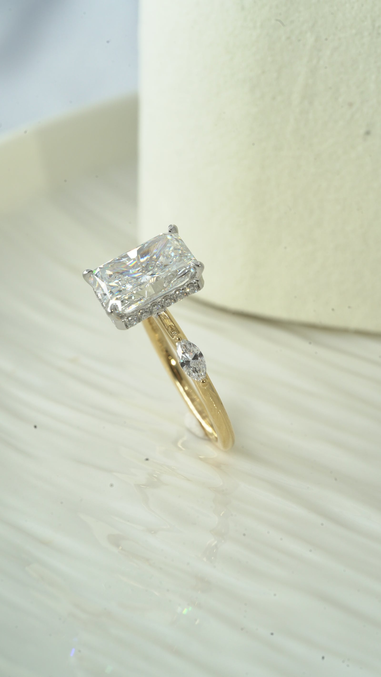 Radiant Open Gallery Ring