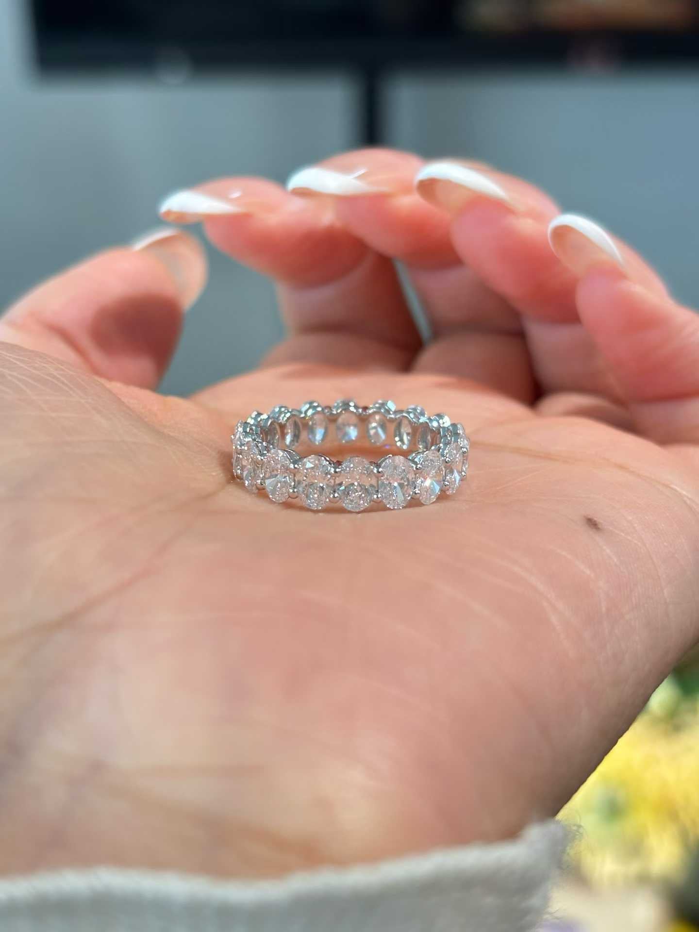 Oval Eternity Band