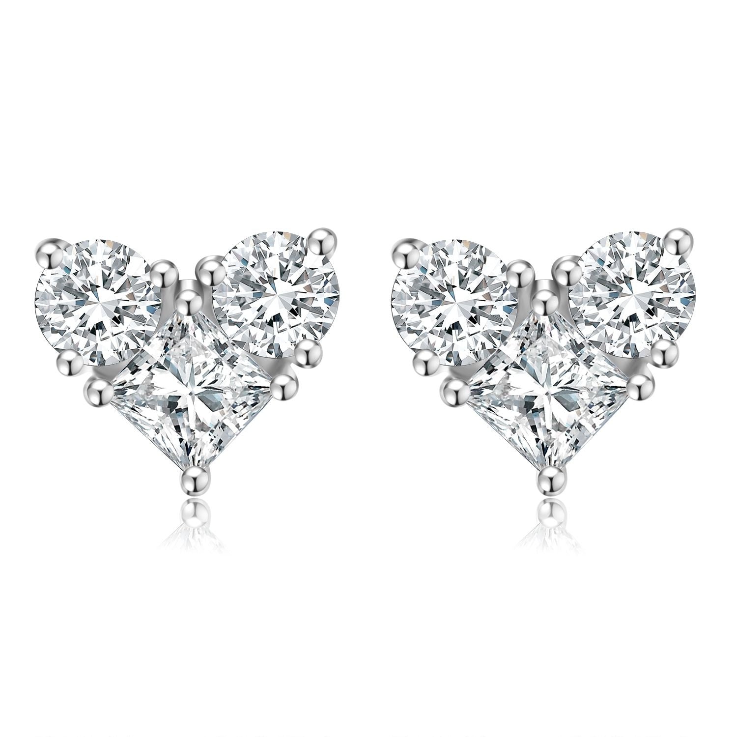 Triad Cluster Stud Earrings