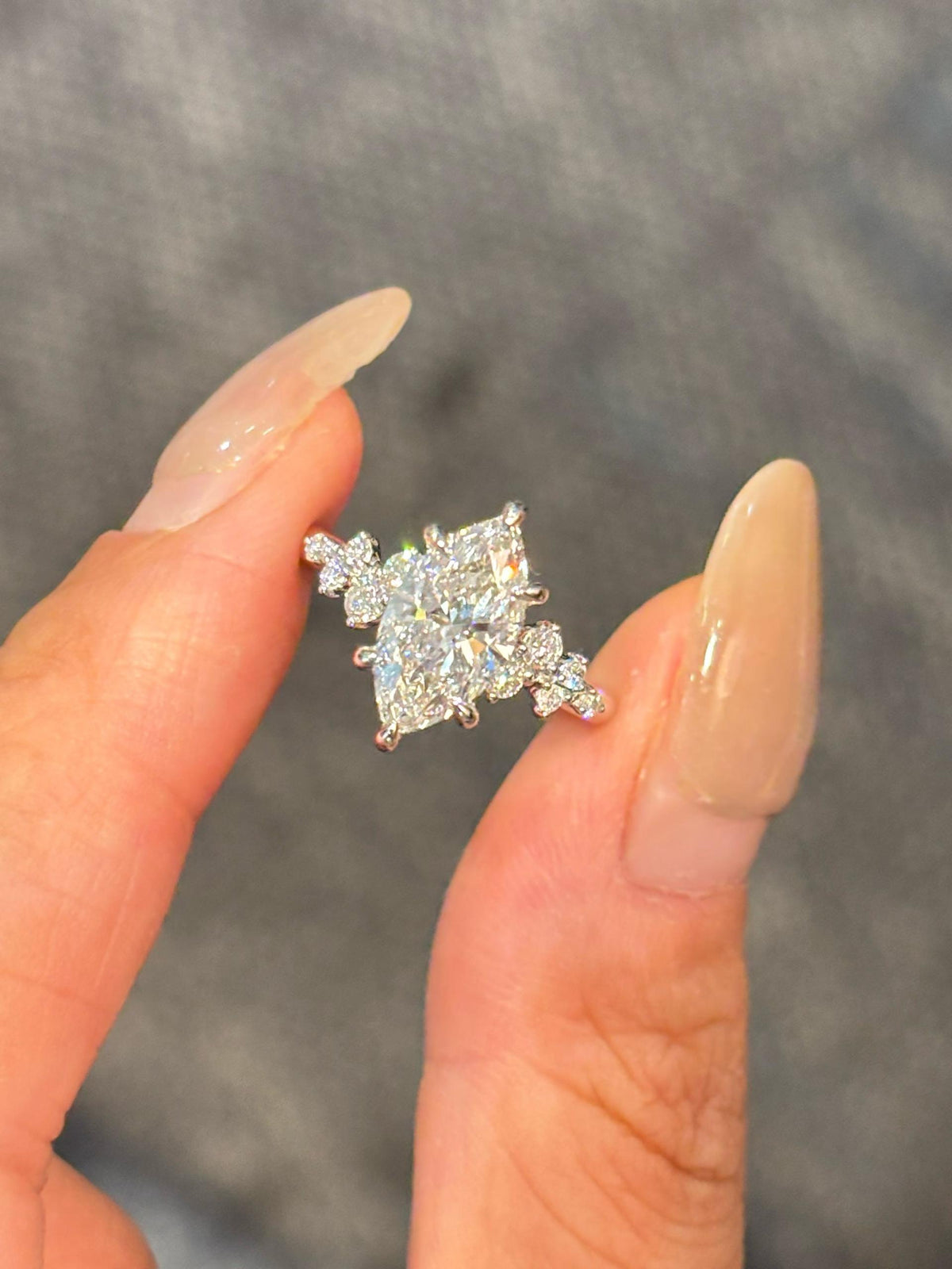 Marquise Floral Shoulder Ring