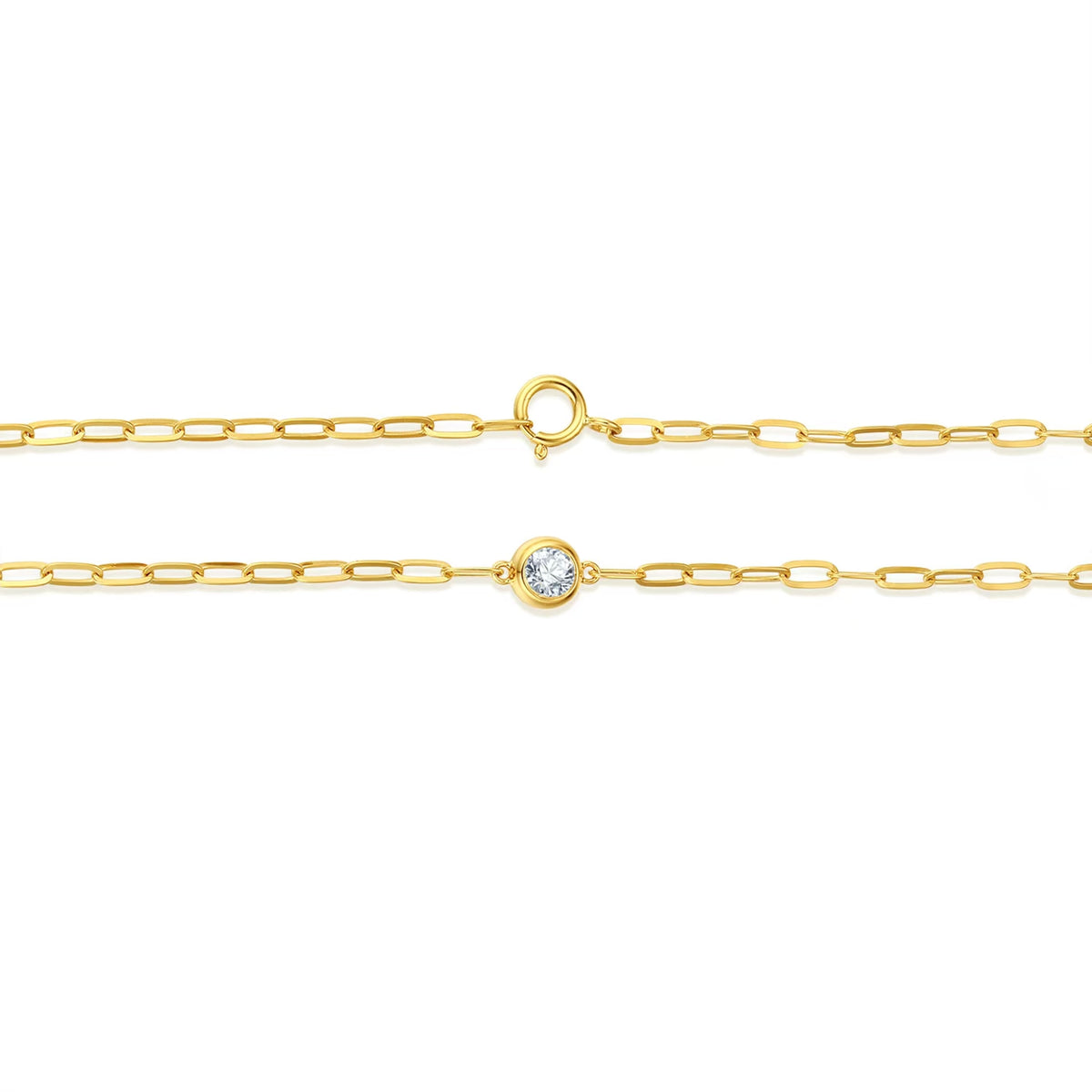 Paperclip Solitaire Bracelet