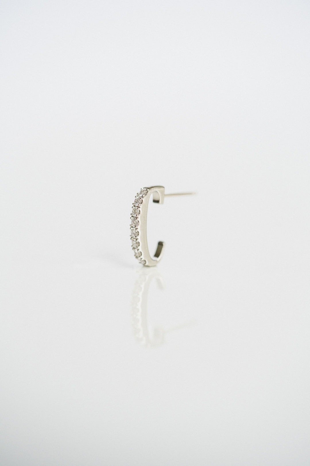 Open Pavé Hoop Earrings