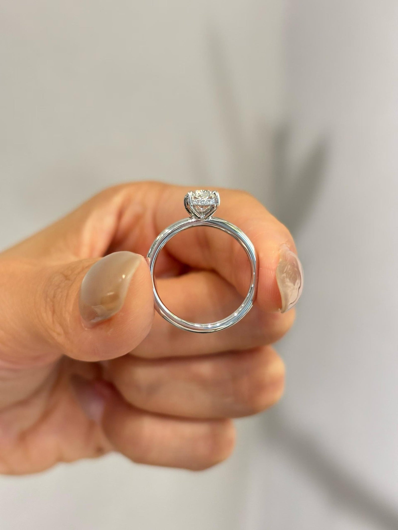Cushion Open Gallery Ring