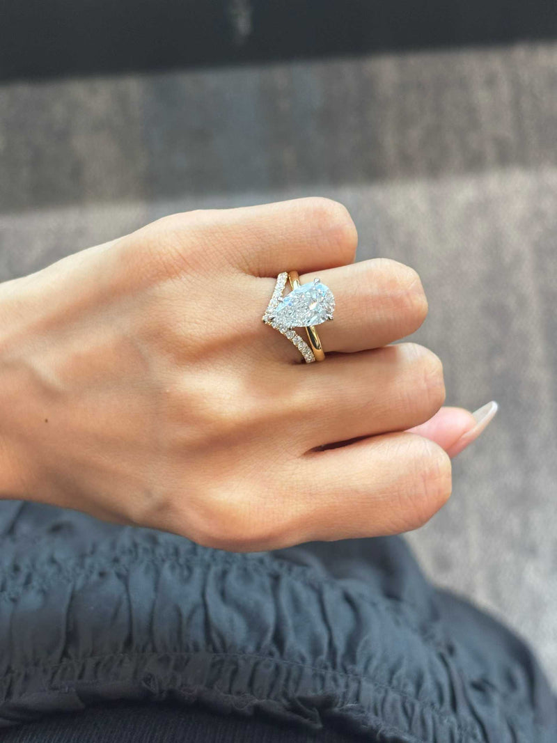 Pear Statement Ring