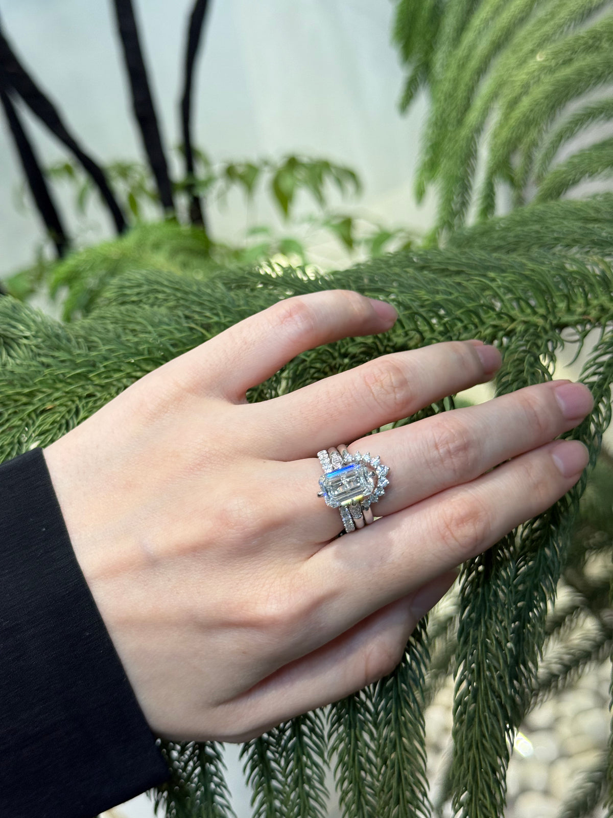 Emerald Bold Setting Ring