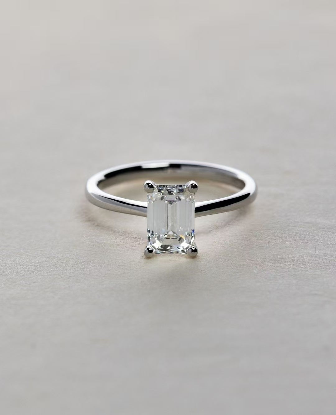 Emerald Classic Solitaire Ring