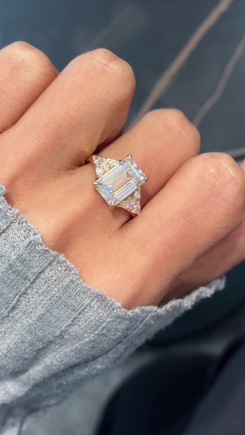 Emerald Step-Cut Statement Ring