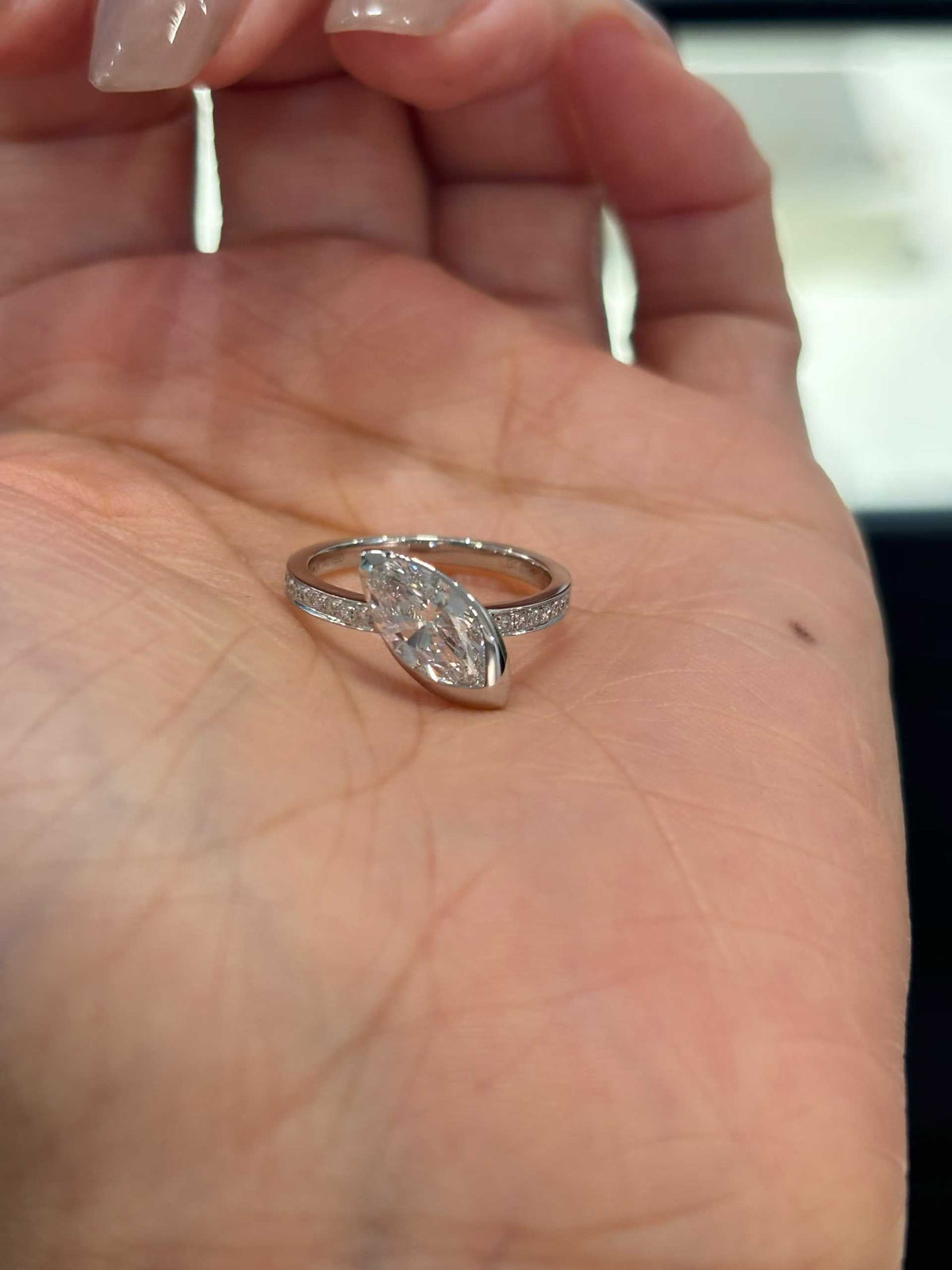 Marquise Pavé Ring