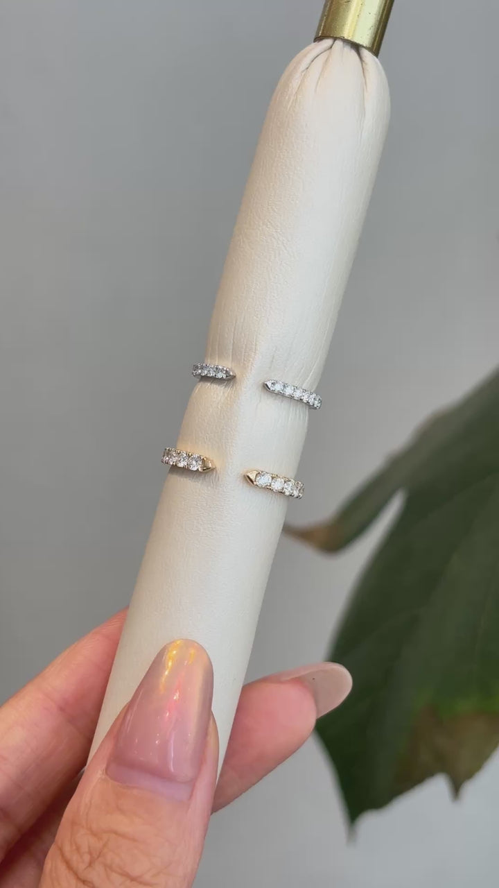 Single Pavé Open Band · WD-023 · view 2