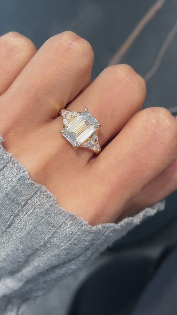 Emerald Step-Cut Statement Ring · EM-013 · view 2